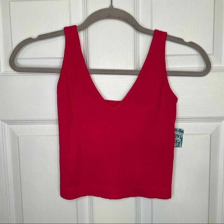 Red Crop Top Tank 5